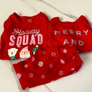 3T girls Christmas pajama set